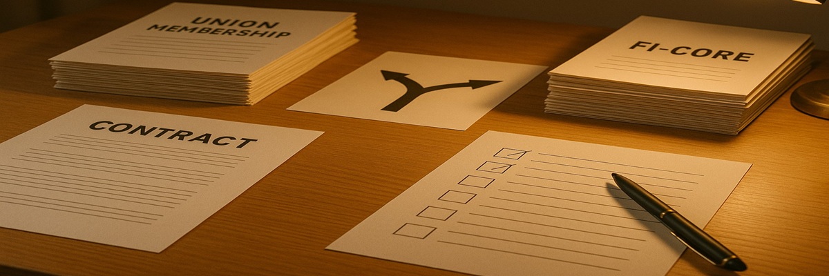 A professional workspace with casting notes and documents on a desk, representing decision-making in the acting and voiceover industry.